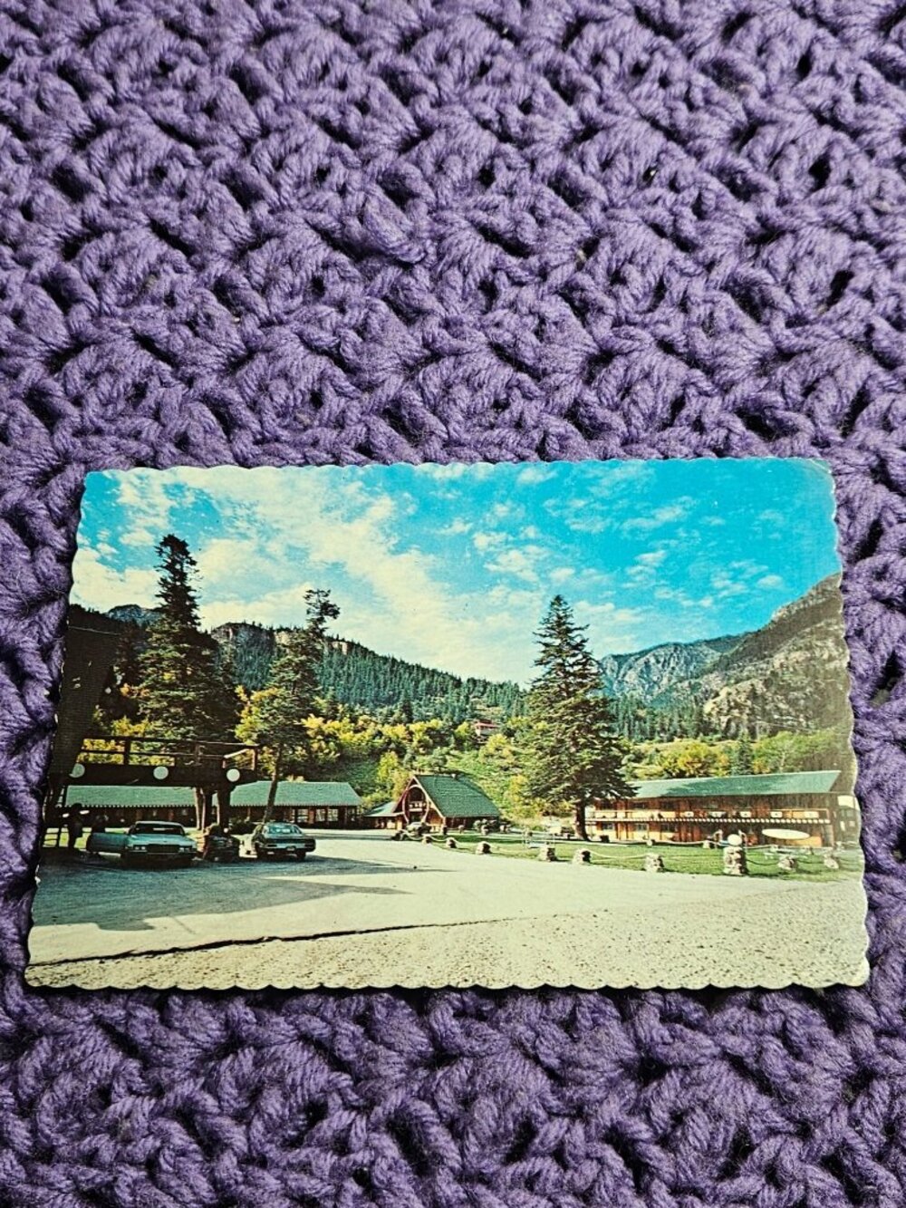 Twin Peaks Motel Ouray Colorado Postcard